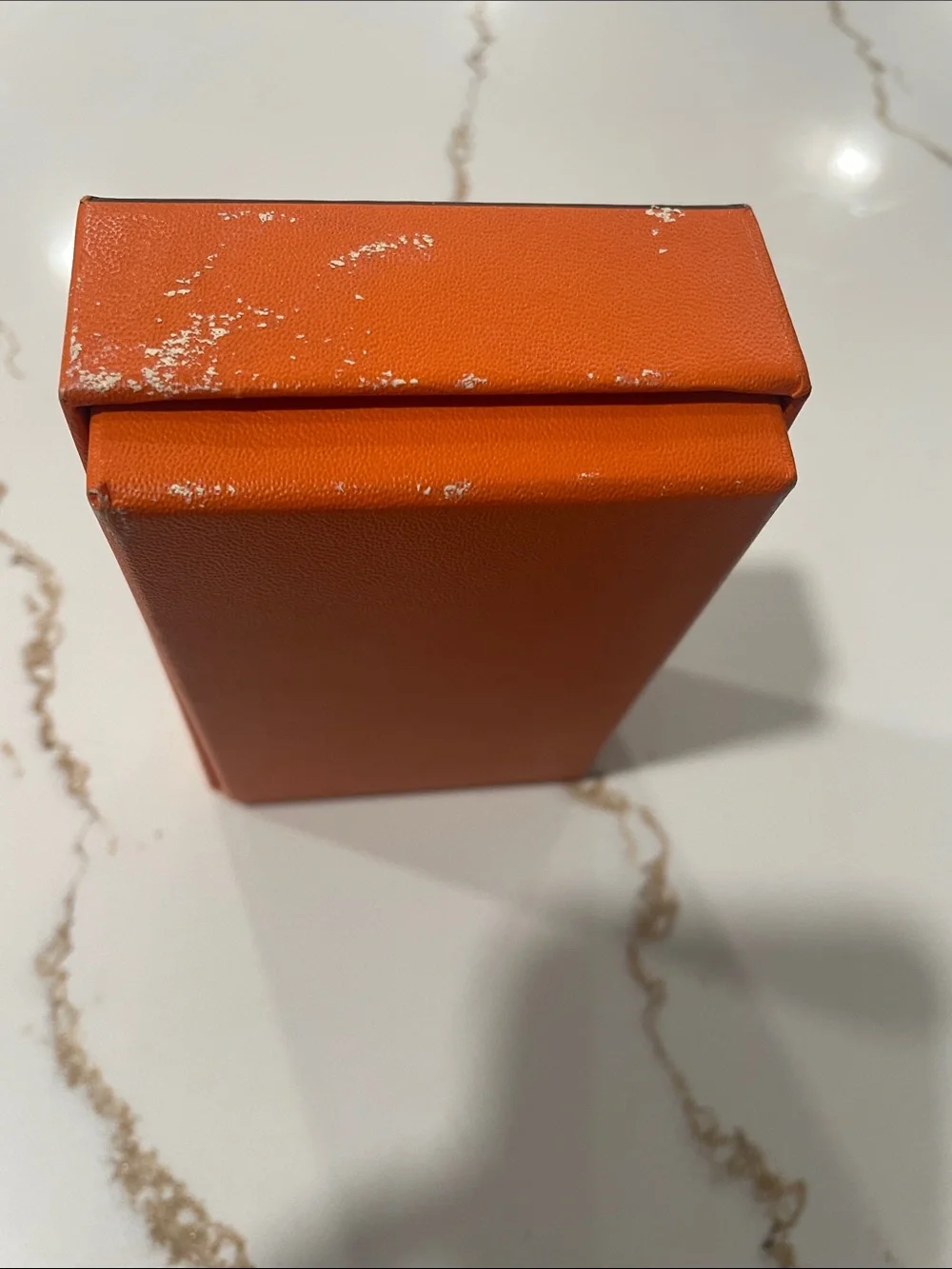💯% AUTHENTIC HERMES 4 Ring KEY HOLDER W/BOX- Orange color